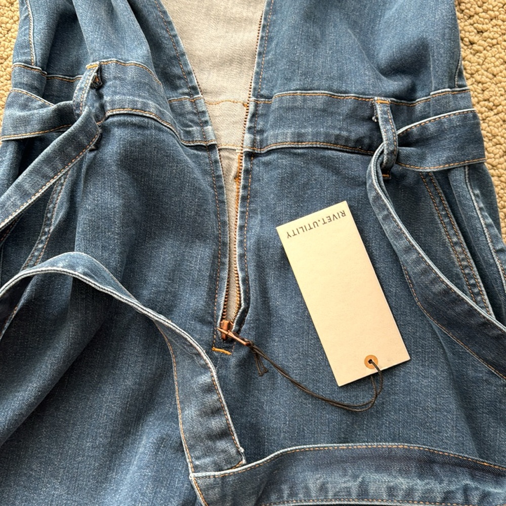 Rivit Utility Trendsetter Denim Playsuit Romper View 5